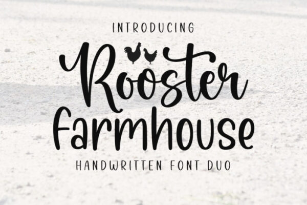 Rooster Farmhouse Font Duo