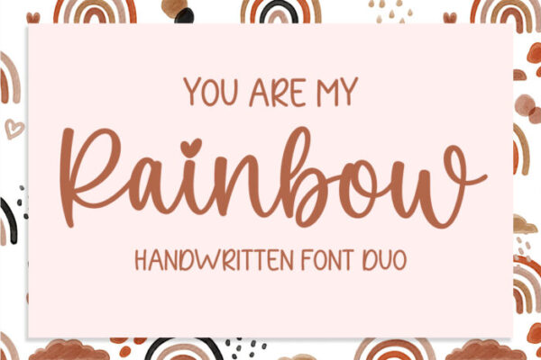 You Are My Rainbow FONT DUO